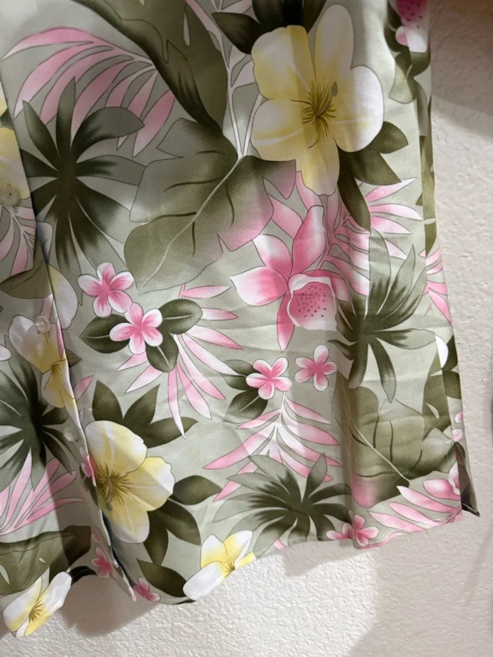 Pendleton Tropical Floral Silk-Cotton Blend Button Down Long Sleeve Shirt - Picture 8 of 13